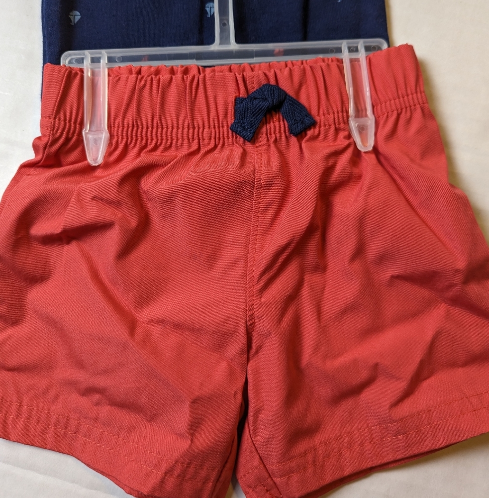 Carter's 3 Piece Boys Summer Set Brand New With Tags Size 3-6 Months - Picture 3 of 6